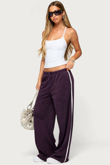 Daynah Stripey Mesh Sweatpants