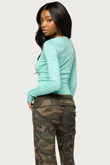 Phaye Drawstring Knit Sweater