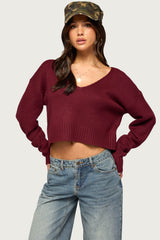 Sandi V Neck Knit Sweater