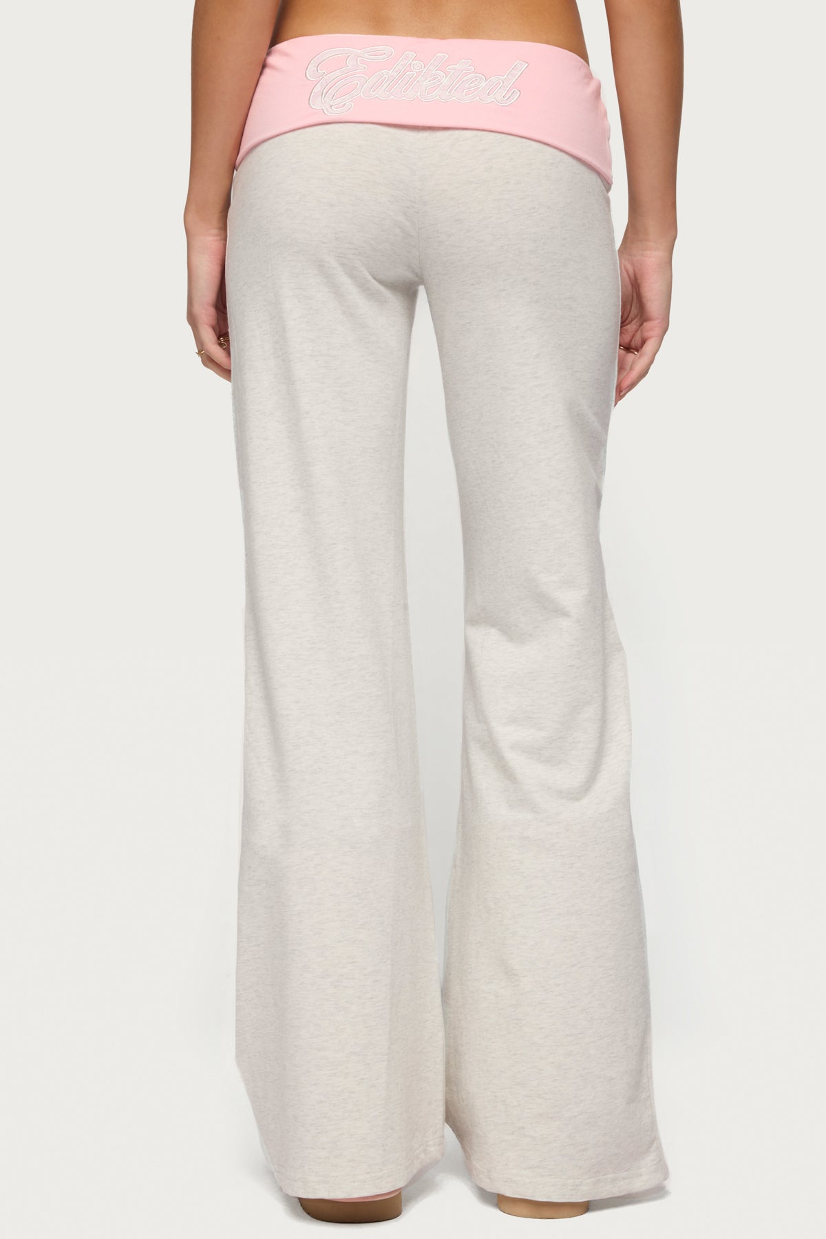 Edikted Mood Lacey Foldover Pants