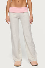 Edikted Mood Lacey Foldover Pants
