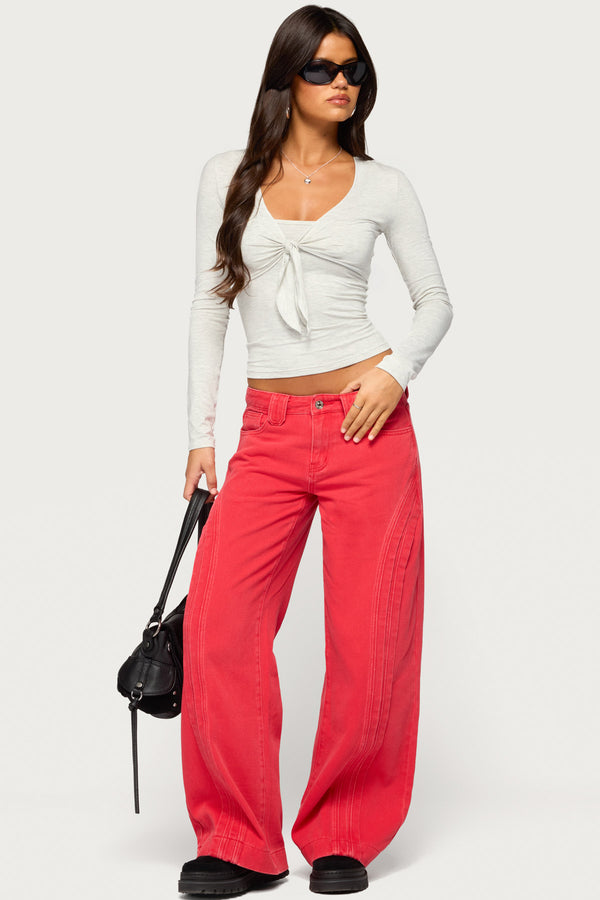 Jayme Two Piece Tie Front Top view 2