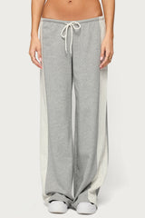 Faylinn Low Rise Side Stripe Sweatpants