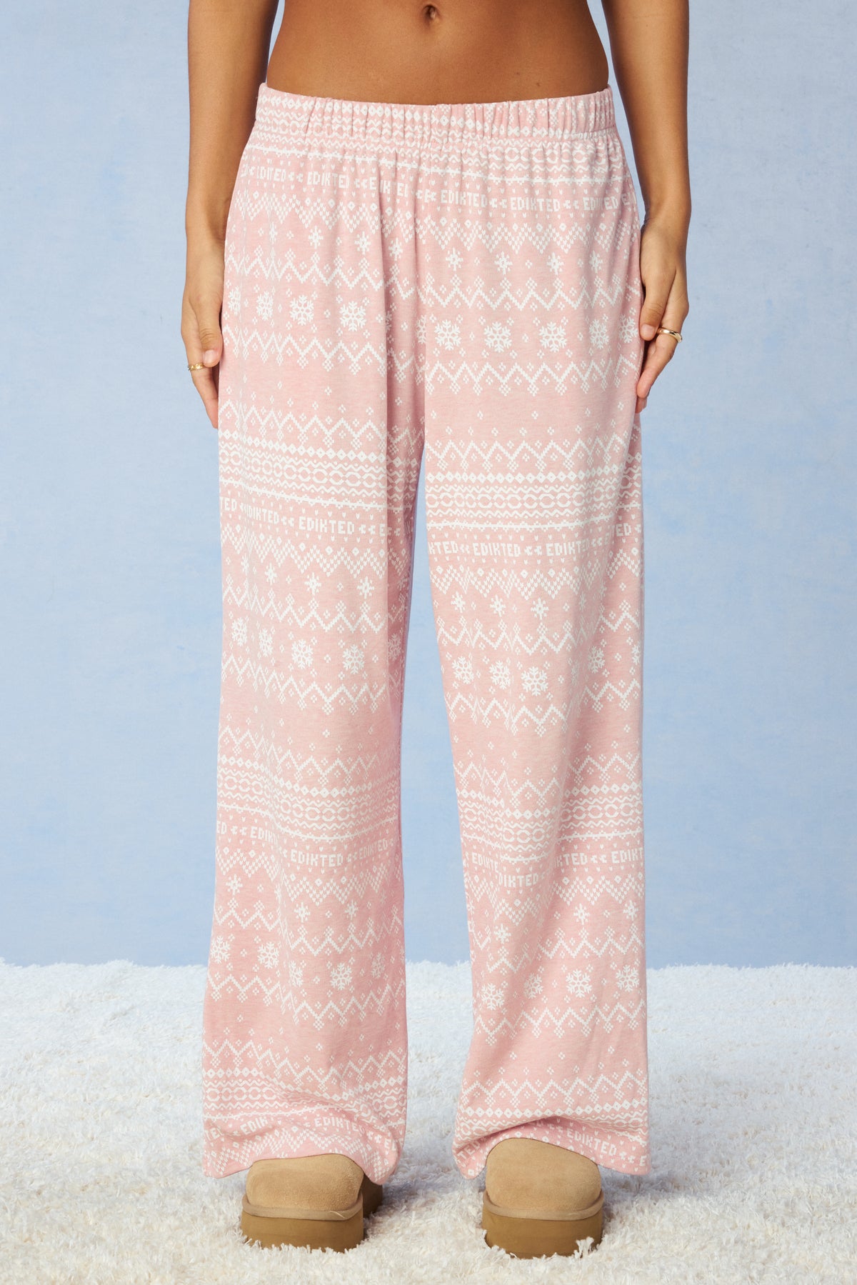 Edikted Fair Isle Pants