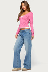 Allia Layered Long Sleeve Top