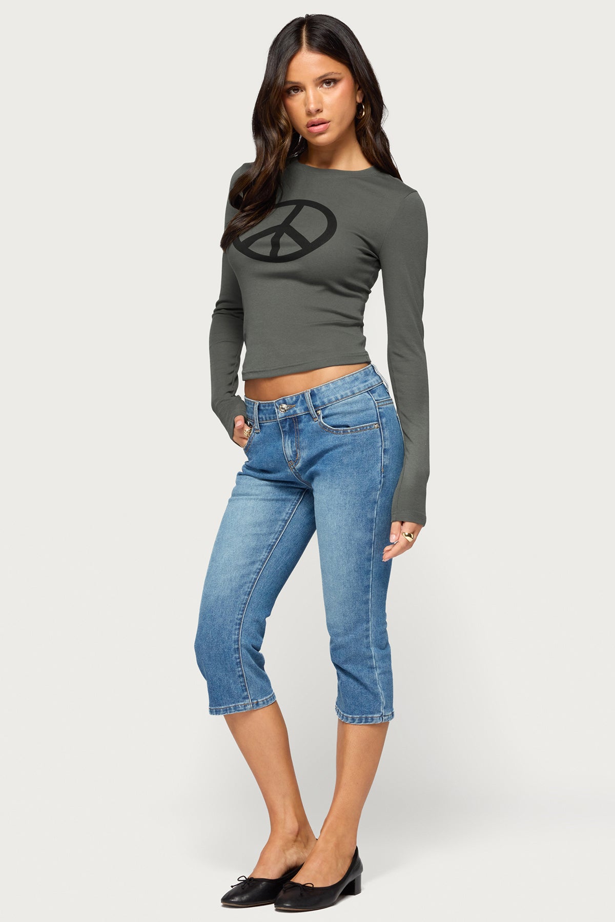 Perrey Peace Long Sleeve Top