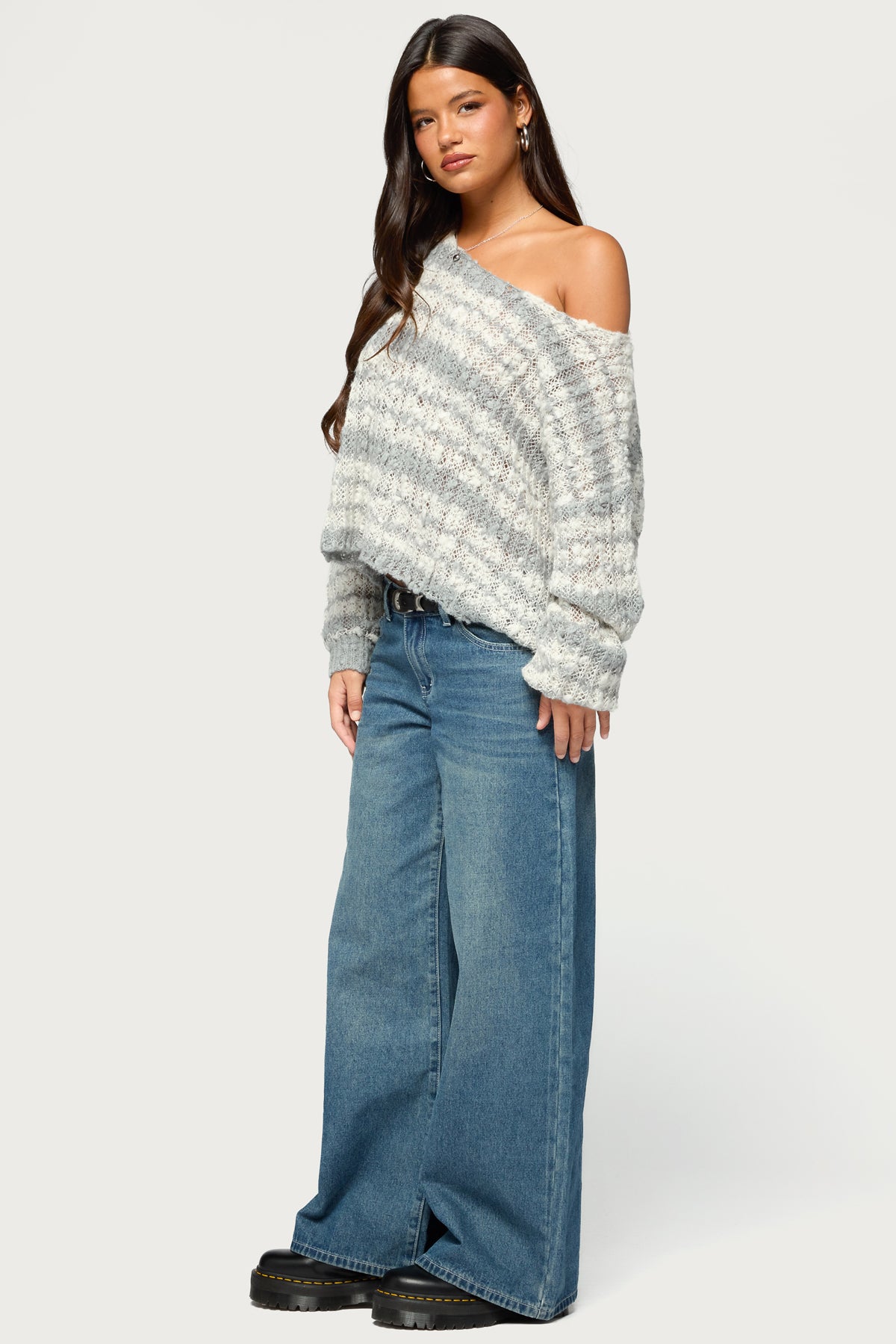 Lanel Striped Knit Sweater