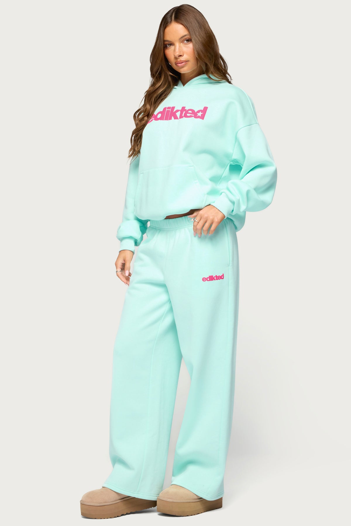 Edikted Star Graphic Sweatpants