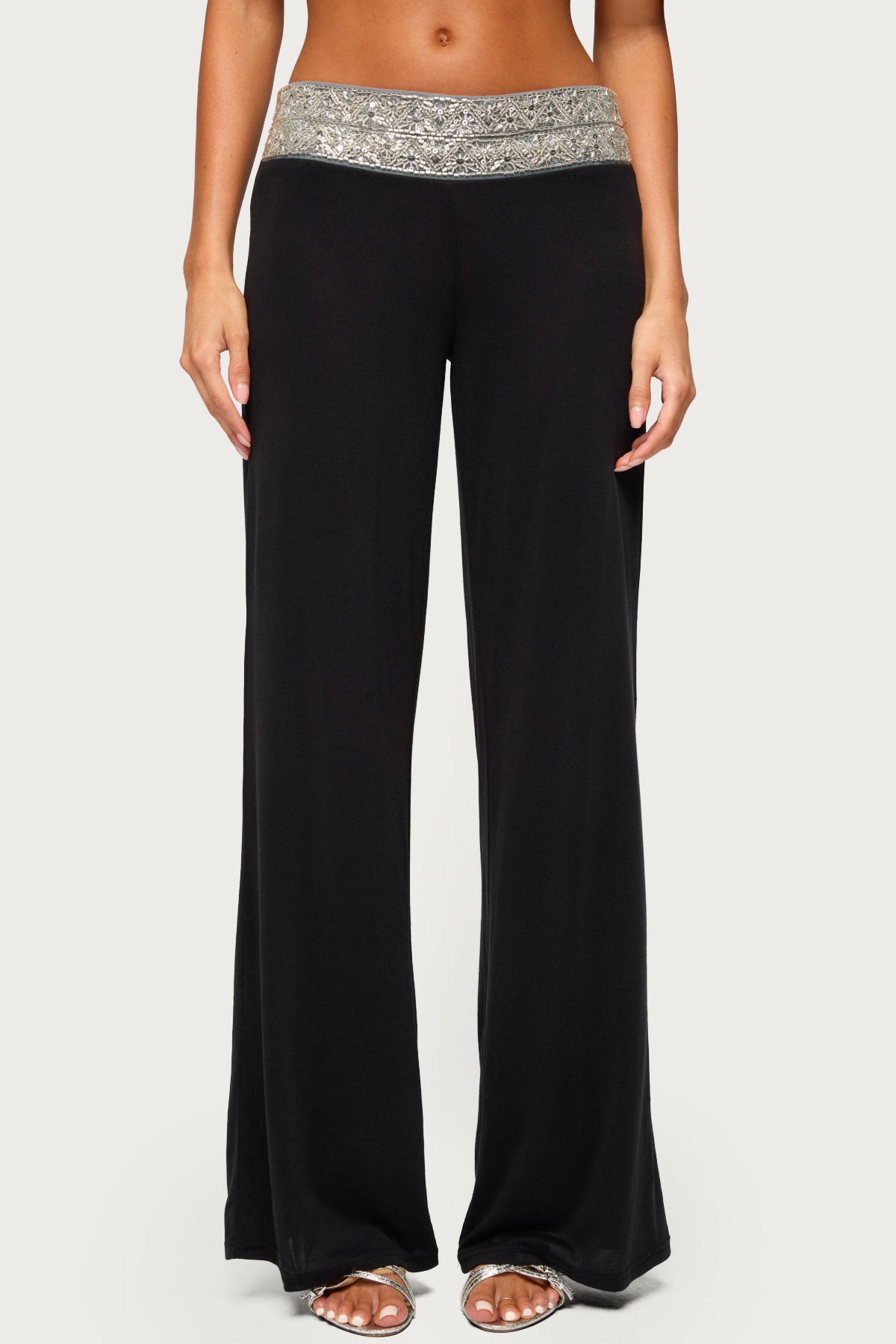 Tolly Beaded Straight Leg Pants