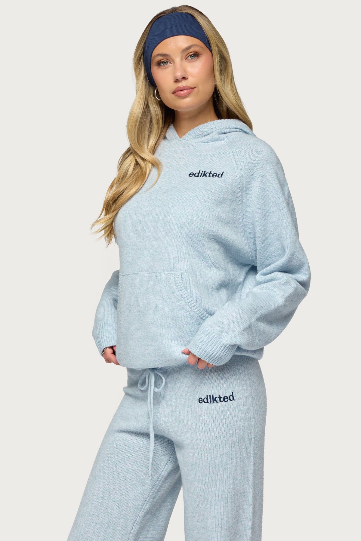 Cozy In Edikted Knit Hoodie