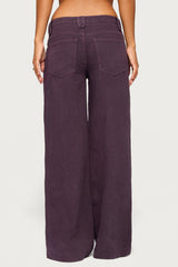 Haylee Low Rise Wide Leg Jeans