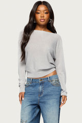 Tamzin Shiny Knit Chain Sweater