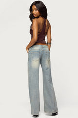 Saidy Faux Leather Racerback Top