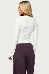 Shillie Ribbed Henley Top