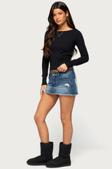 Sharley Rolled Knit Sweater