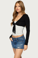 Stully Two Piece Polka Dot Top