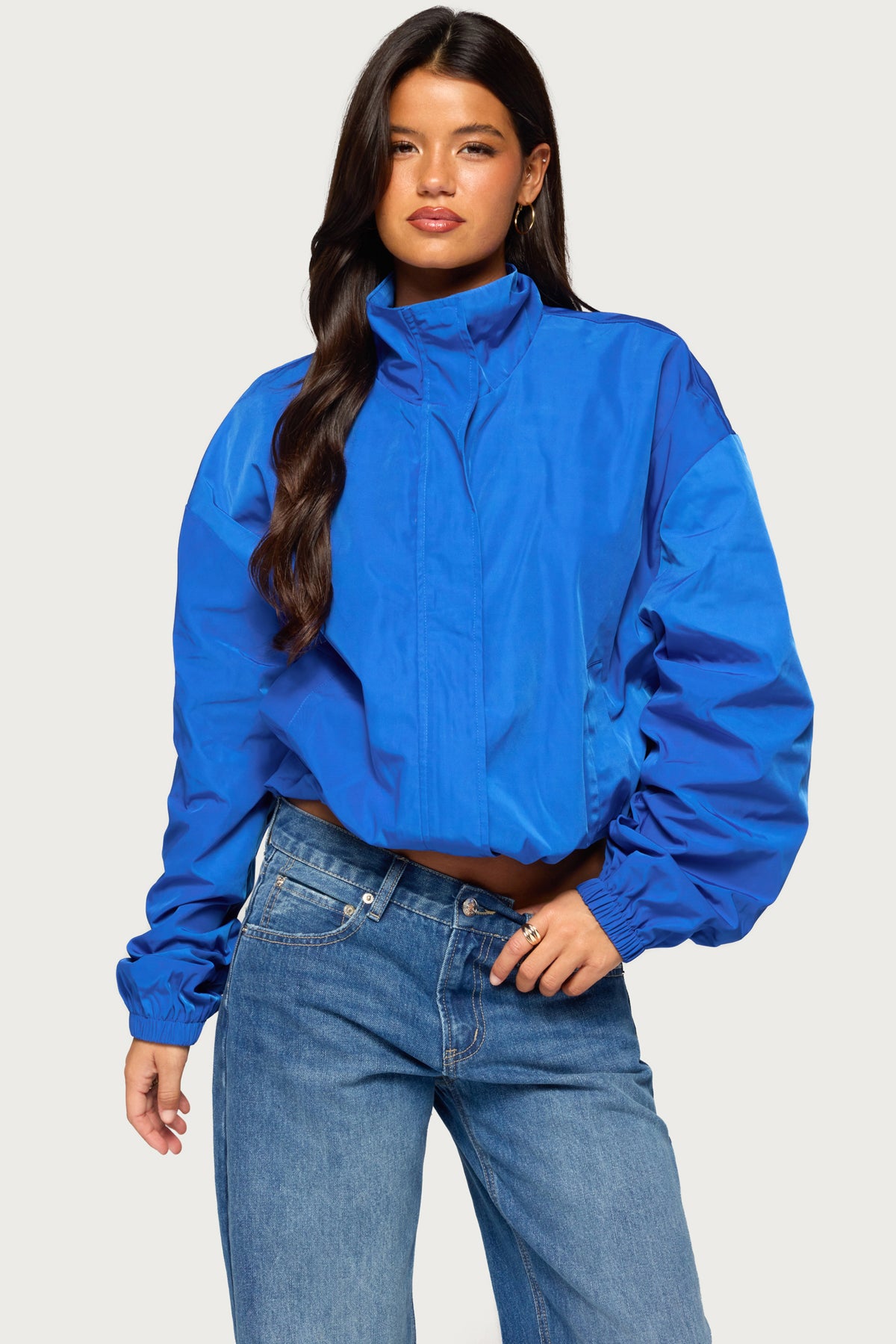 Presleigh High Neck Nylon Jacket