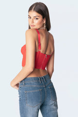 Teagen Mesh Corset Top