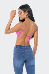 Harlow Knitted Open-Back Top