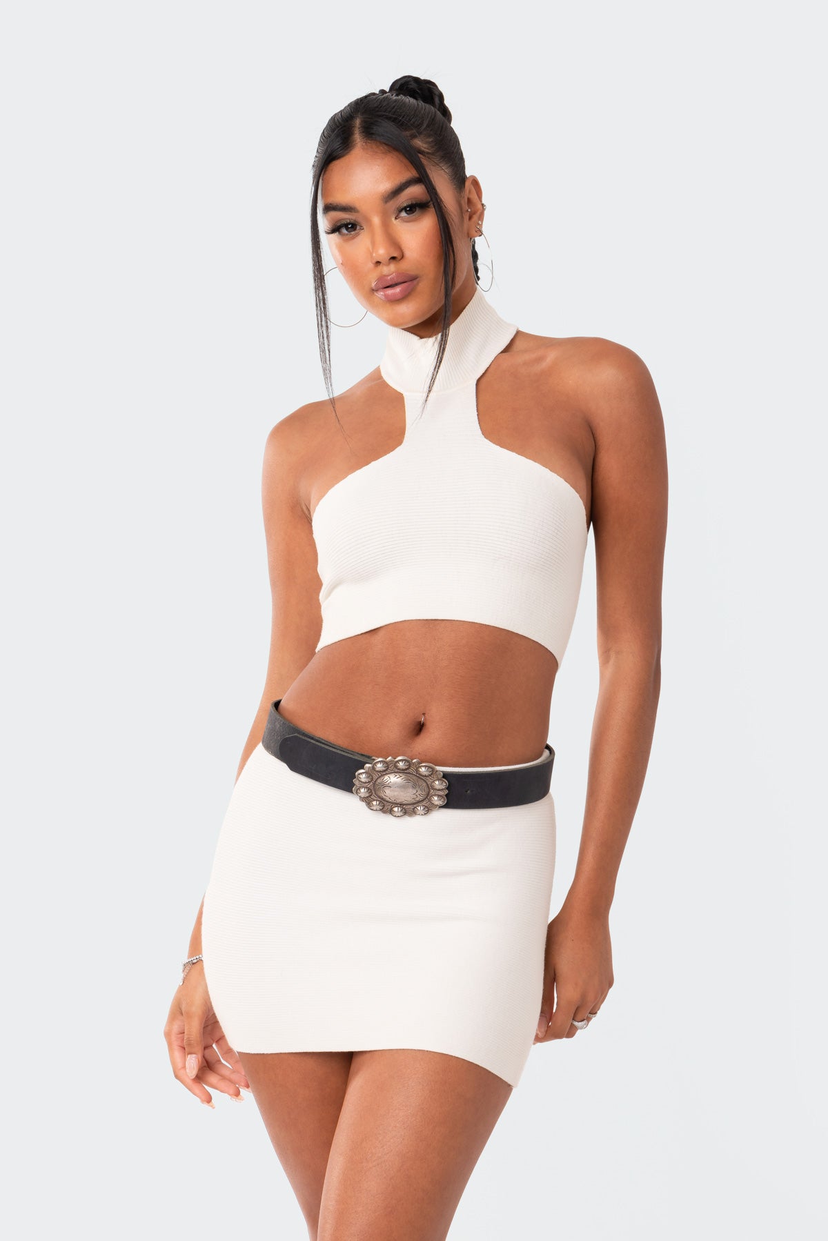 Avril Knitted Crop Top – edikted