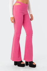 Kira Cut-Out Flared Jeans