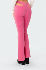 Kira Cut-Out Flared Jeans