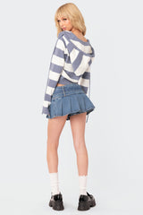 Ginger Knitted Zip Up Hoodie