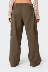 Carlo Low Rise Side Cut Out Cargo Pants