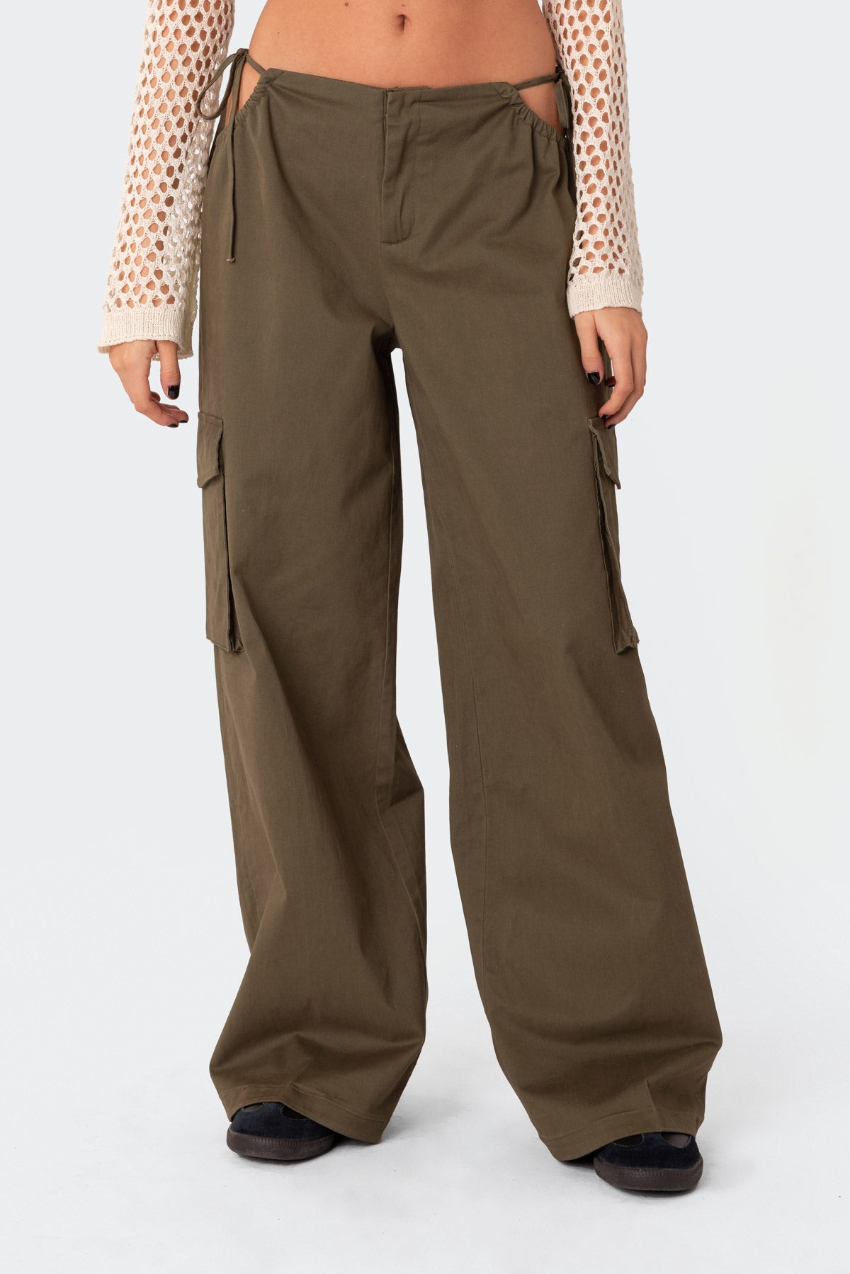 Carlo Low Rise Side Cut Out Cargo Pants