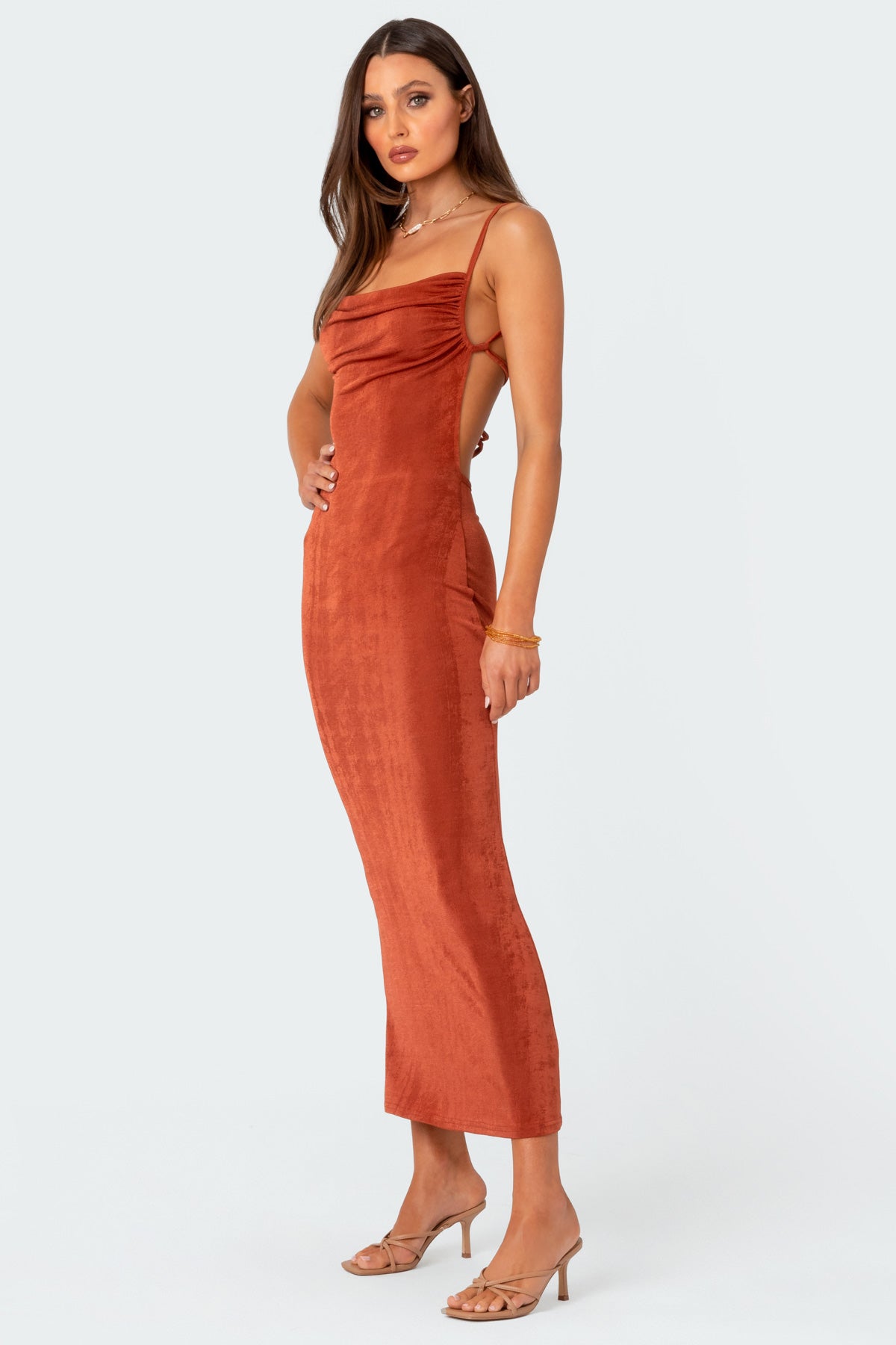 Clea Open Back Maxi Dress