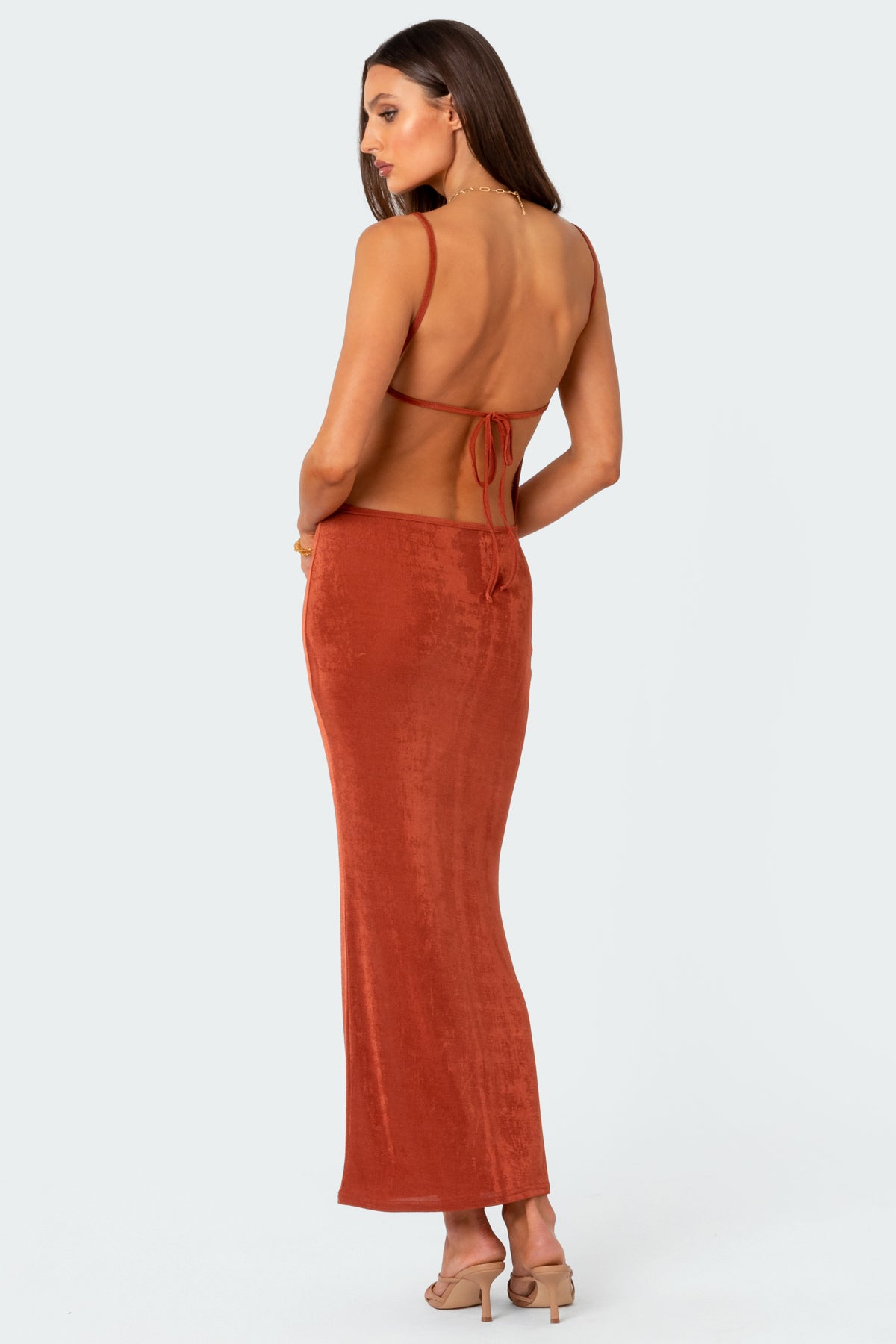 Clea Open Back Maxi Dress