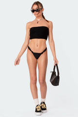 Lotta Knit Lace Up Tube Top