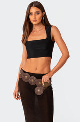 It Girl Square Neck Crop Top