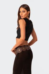 It Girl Square Neck Crop Top