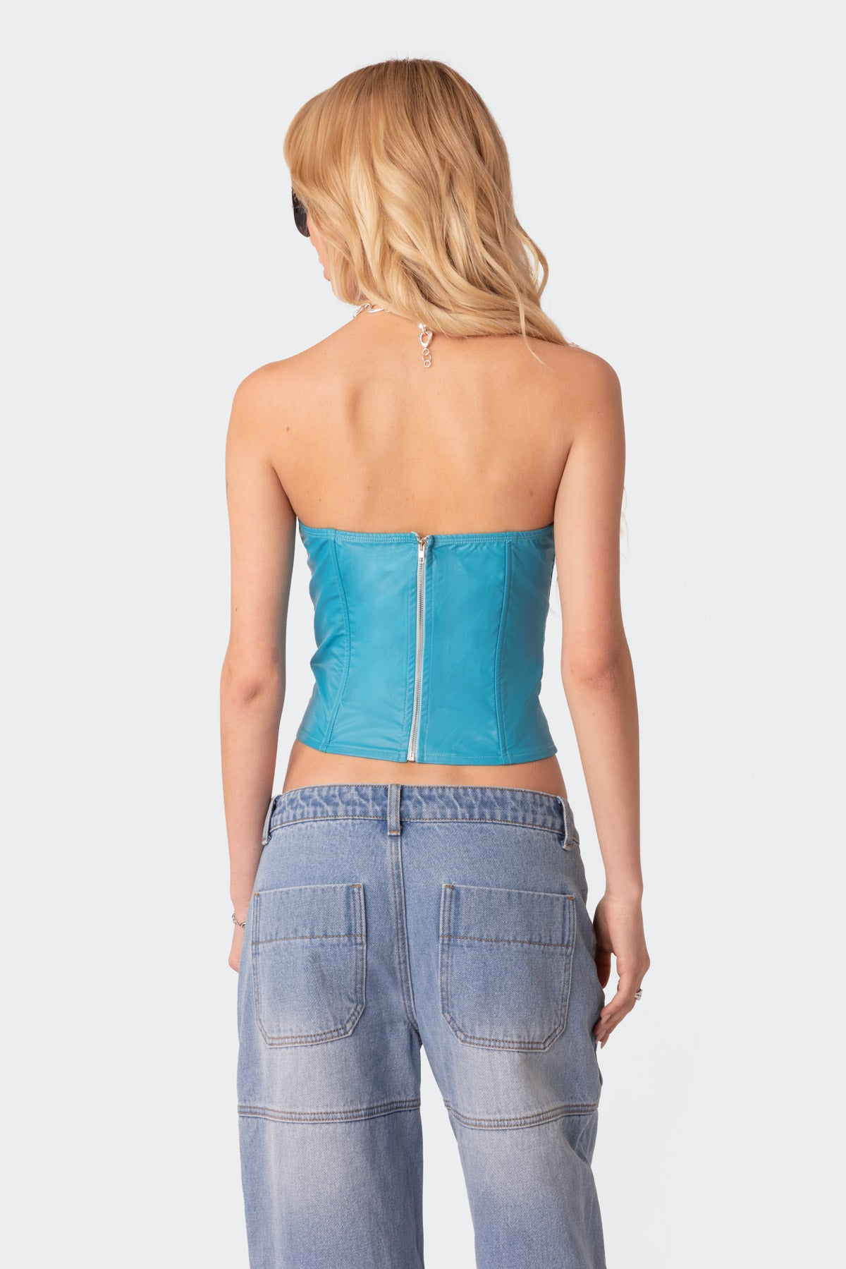 Aniyah Faux Leather Corset