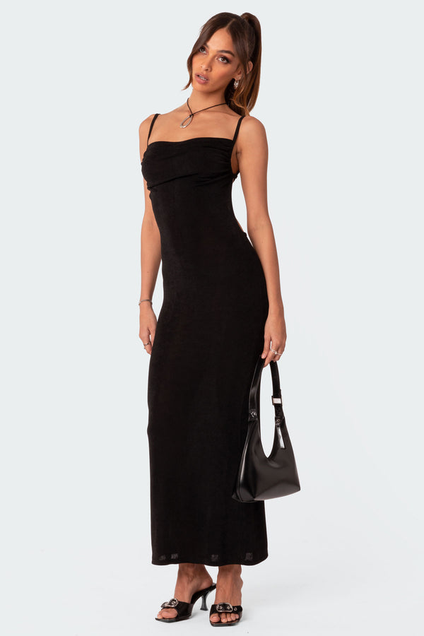 Clea Open Back Maxi Dress