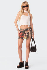 Bria Two Piece Mesh Scarf Top