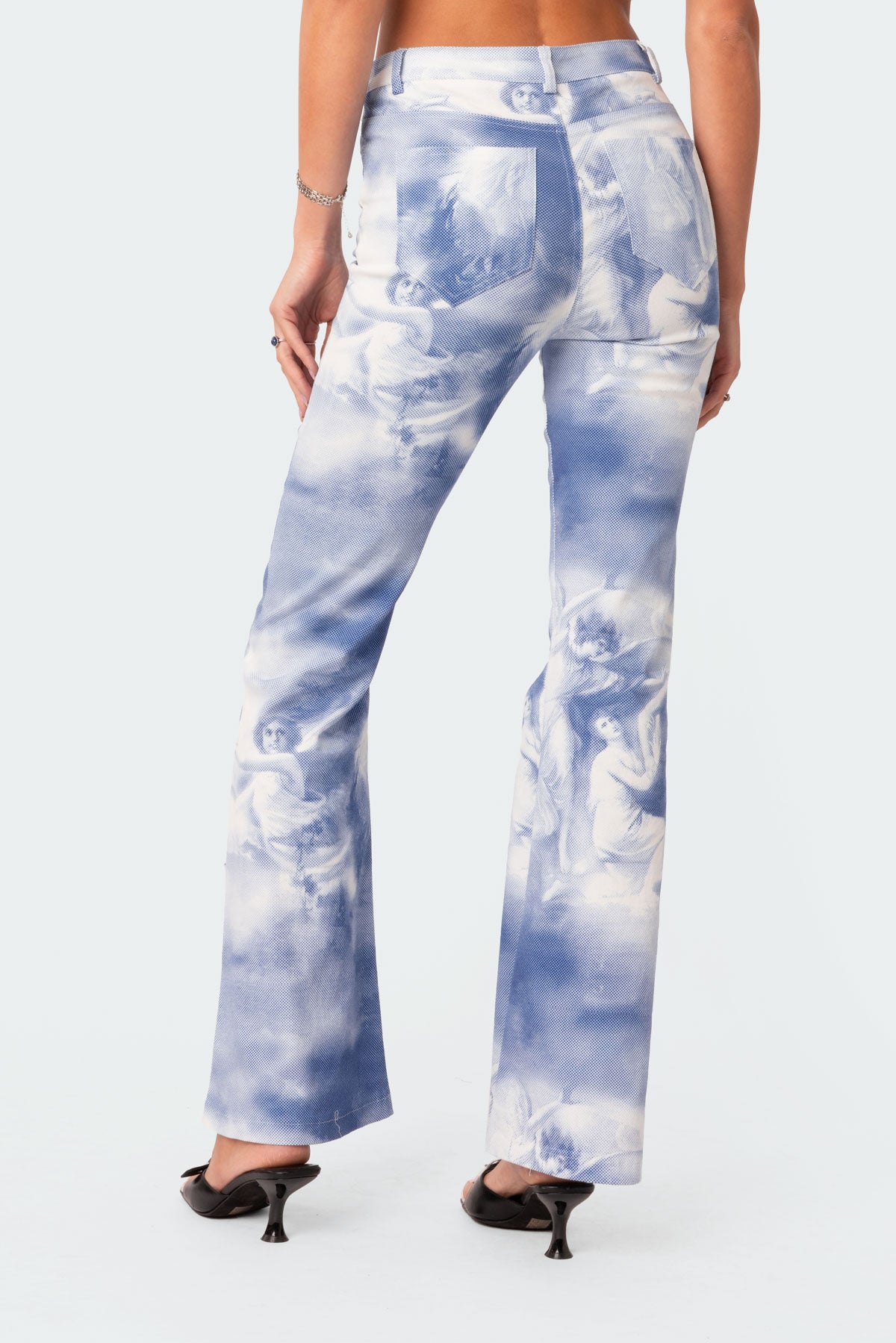 Saint Printed Flared Jeans