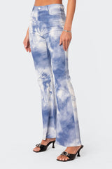Saint Printed Flared Jeans