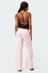 Alva Open Back Sheer Mesh Bodysuit