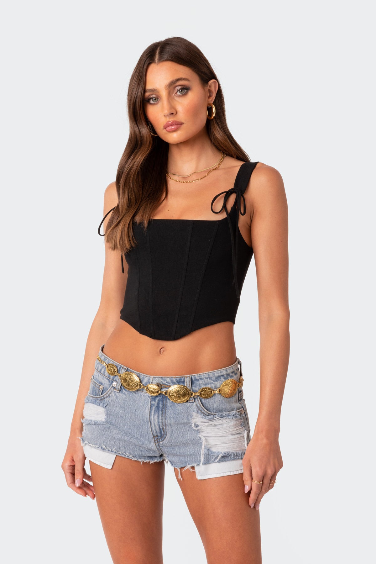 Genevive Woven Stretch Corset