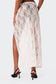 Aura Low Rise Sheer Lace Maxi Skirt