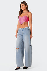 In Your Heart Rhinestone Crop Top