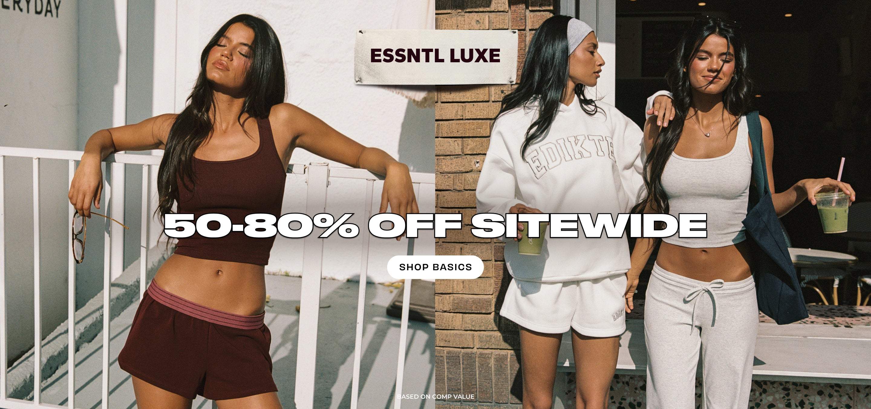 50-80% off sitewide shop basics