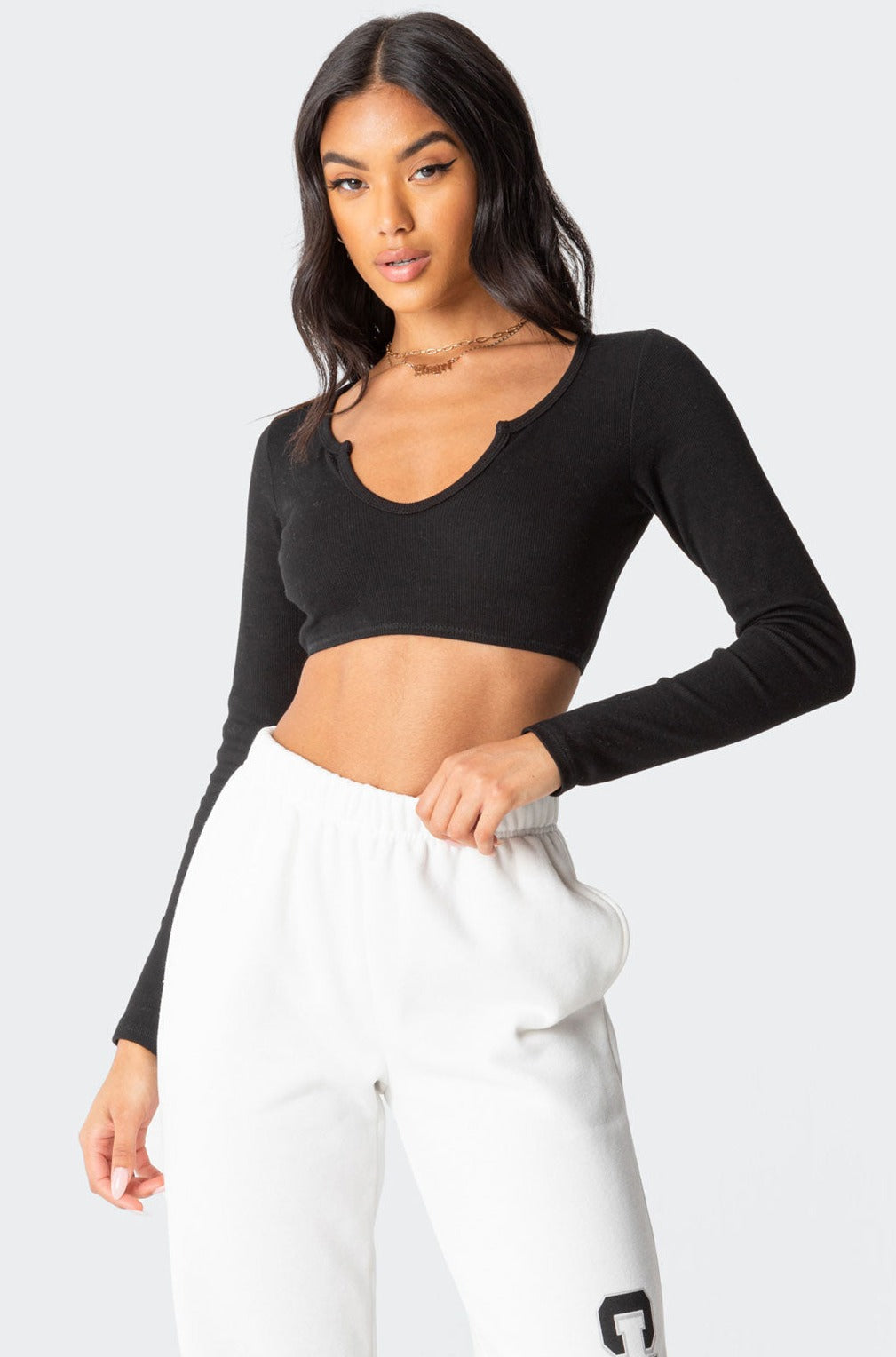 Romance Ribbed Crop Top