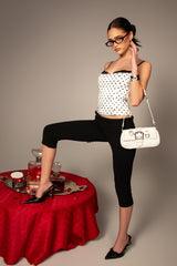 Polka Dot Layered Lacey Bra Corset