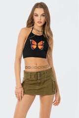 Fly Away Open-Back Crop Top