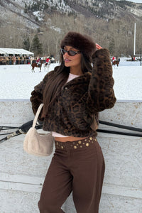 Lady Leopard Faux Fur Jacket
