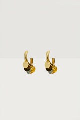 Disc Huggy Hoop Earrings