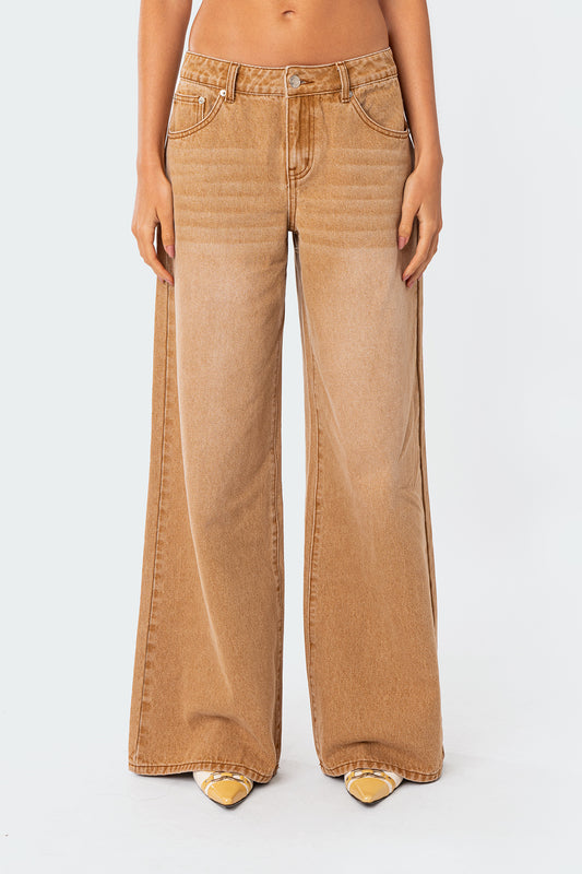 Tallulah Washed Low Rise Slouchy Jeans